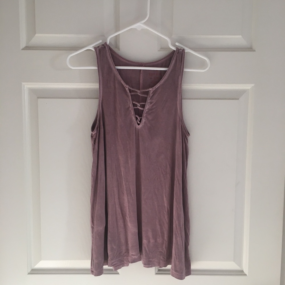 Women’s American Eagle Lace Up Tank